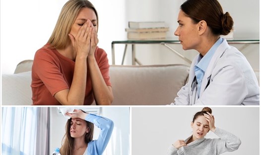 Cách quản lý cơn bốc hỏa thời kỳ mãn kinh. Đồ họa: Trang Hà