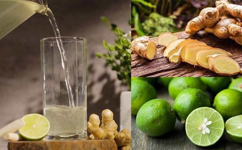 Recipe combining ginger and lemon peel helps lose weight extremely quickly. Graphic photo: Han Lam.