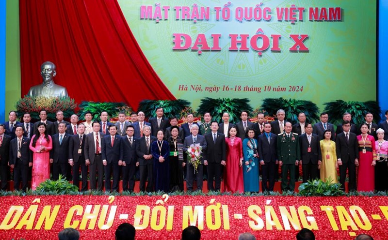 Launching the Central Committee of the Vietnam Fatherland Front, 10th term. Photo: Hai Nguyen