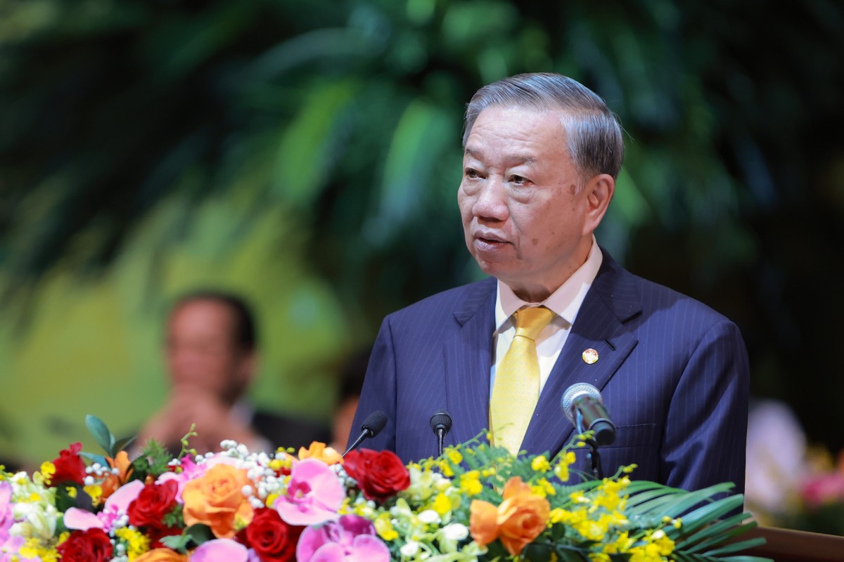 General Secretary and President To Lam emphasized the historic opportunity to bring the country into a new era. Photo: Hai Nguyen