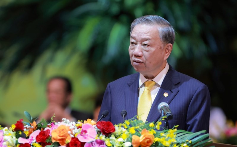 General Secretary and President To Lam emphasized the historic opportunity to bring the country into a new era. Photo: Hai Nguyen