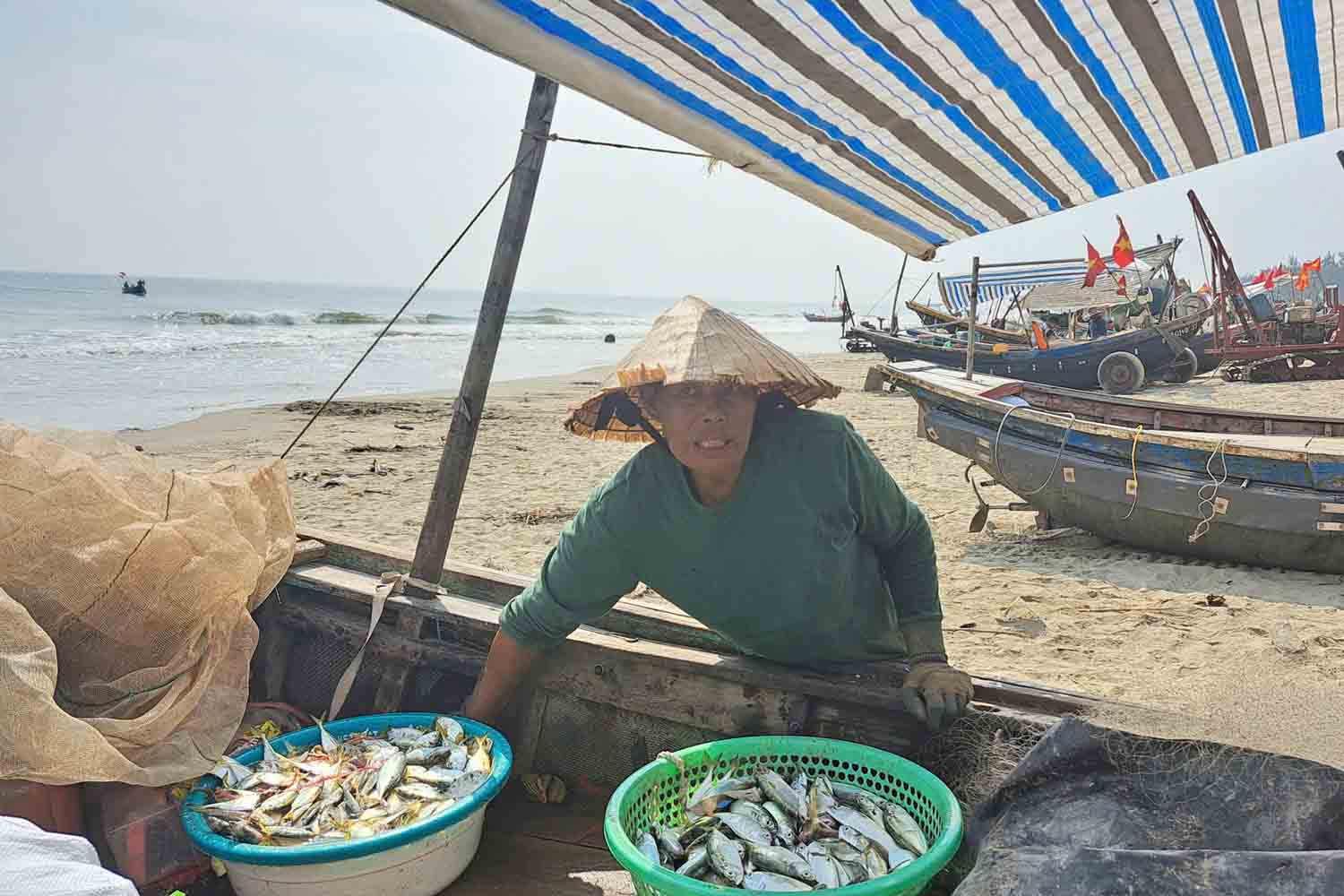 Ngu dan phan khoi vi ra khoi danh trung luong ca Bac Ma. Anh: Tran Tuan.