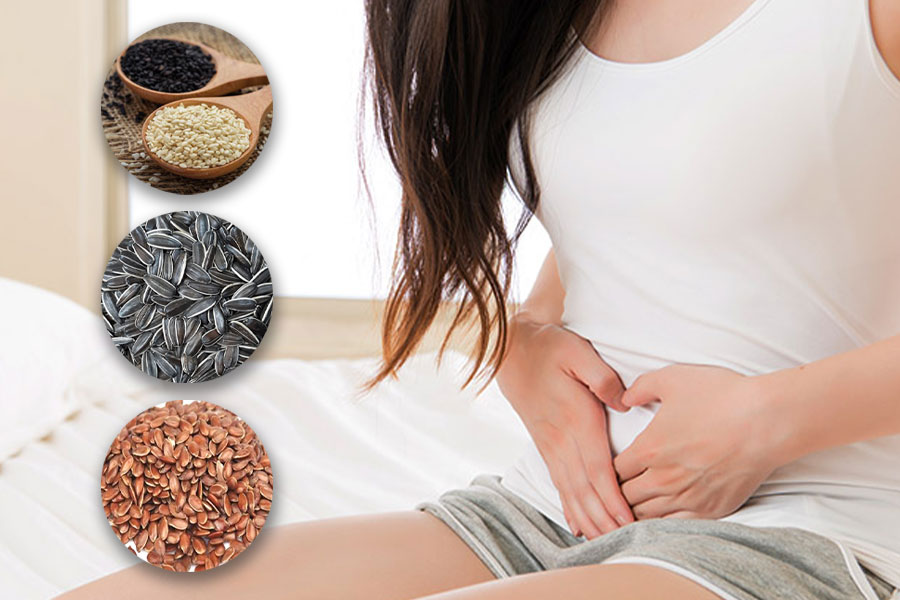 5 types of seeds that help relieve discomfort caused by female hormonal disorders. Graphics: Tuan Anh.