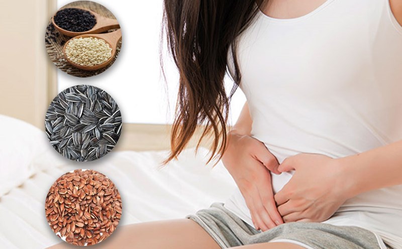 5 types of seeds that help relieve discomfort caused by female hormonal disorders. Graphics: Tuan Anh.