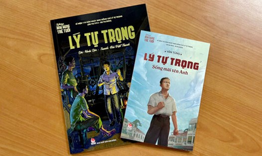 2 cuốn sách đặc biệt về Lý Tự Trọng - người đoàn viên thanh niên cộng sản đầu tiên. Ảnh: NXB