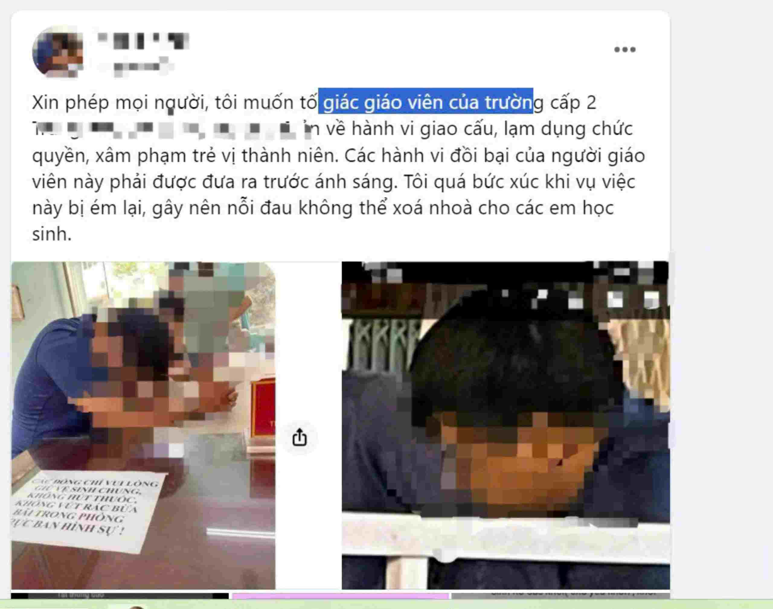 Cơ quan Cảnh sát điều tra đã khởi tố thầy giáo xâm hại nữ sinh. Ảnh: Đình Trọng