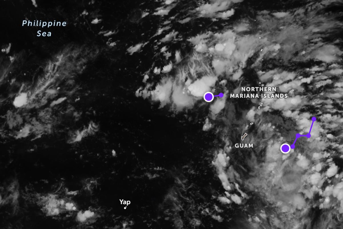 Ap thap nhiet doi 94W gan du kien di chuyen ve Bien Philippines. Anh: Zoom Earth