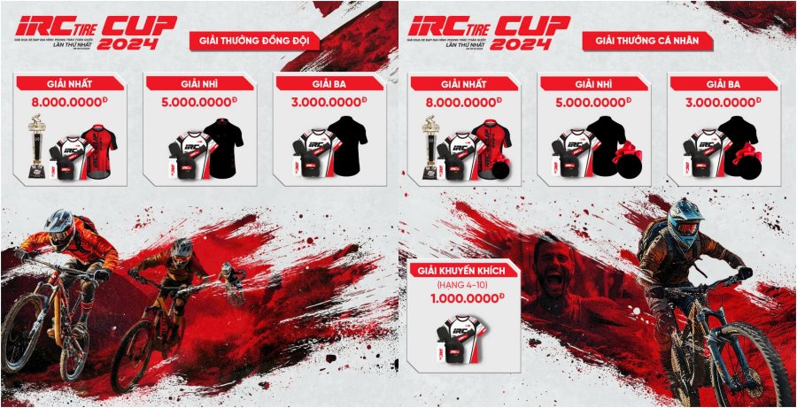 IRCtire Cup 2024 mountain bike race with attractive prizes. Photo: Organizing Committee