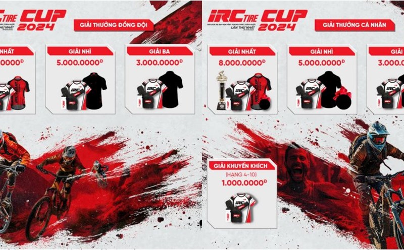 IRCtire Cup 2024 mountain bike race with attractive prizes. Photo: Organizing Committee