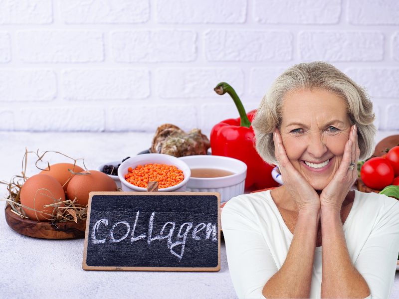 Elderly people can supplement foods containing collagen to improve their bones and joints. Graphics: Ha May