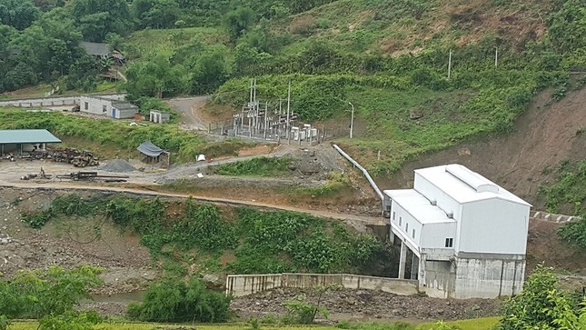 Vuc Tuan Hydropower Plant, in Dong Heo village, Cat Thinh commune, Van Chan district, Yen Bai province. Photo: Tran Bui