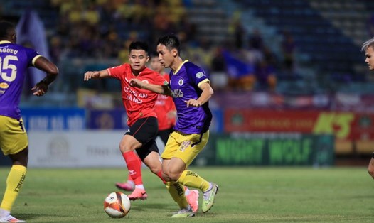 Hà Nội FC chạm trán Công an Hà Nội tại vòng 4 V.League 2024-2025. Ảnh: Minh Dân