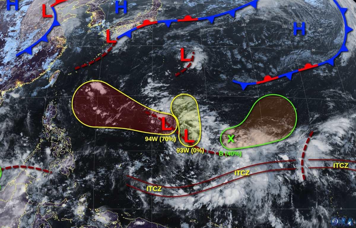 JTWC dang theo doi 3 ap thap: Anh: JTWC