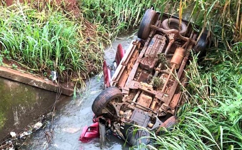 Scene of the car crash that killed 3 people. Photo: Provided by local residents