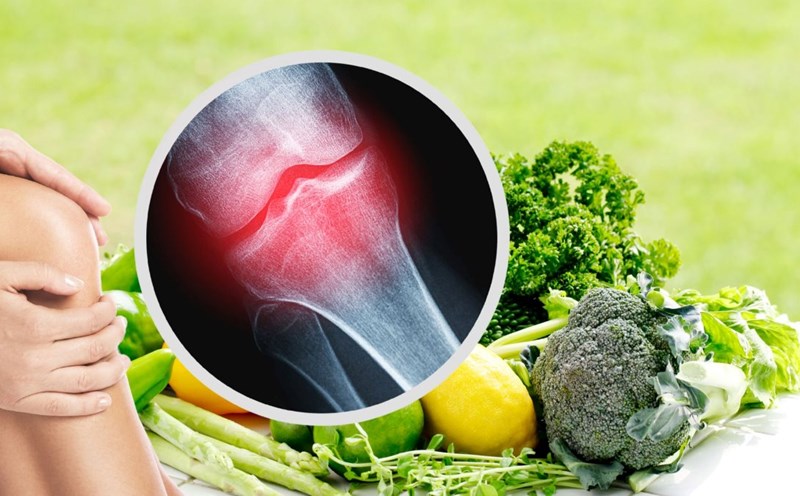 Adding green vegetables to the diet helps strengthen bones in menopausal women. Graphics: Thanh Thanh.