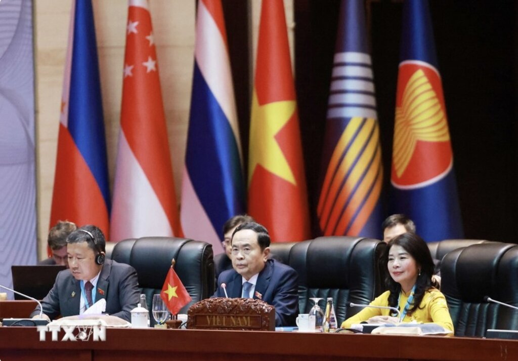 National Assembly Chairman Tran Thanh Man attends the 45th meeting of the Executive Committee of the Inter-Parliamentary Assembly of Southeast Asian Nations. Photo: VNA