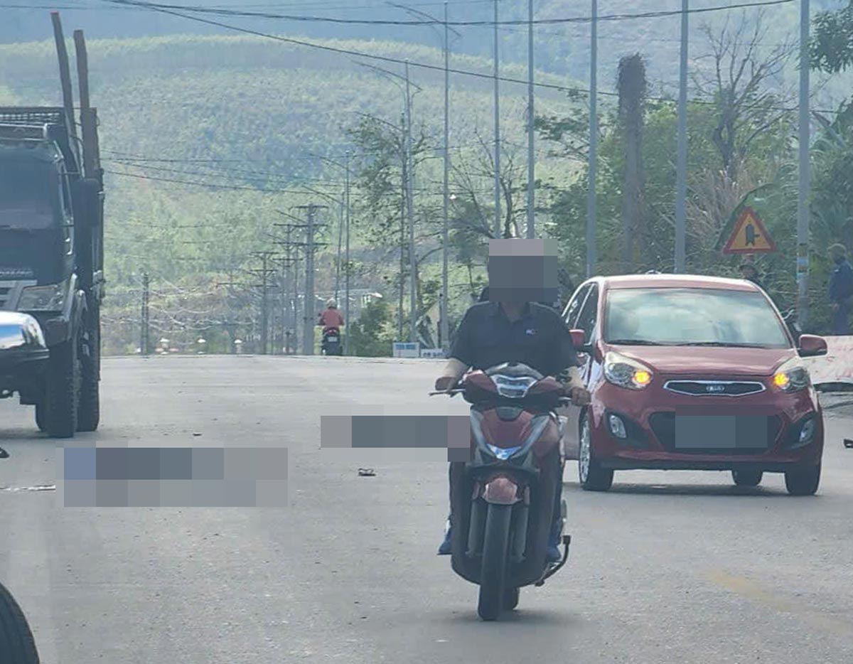 The accident occurred in An Bien village, Le Loi commune, Ha Long city, Quang Ninh province. Photo: Dieu Hoang