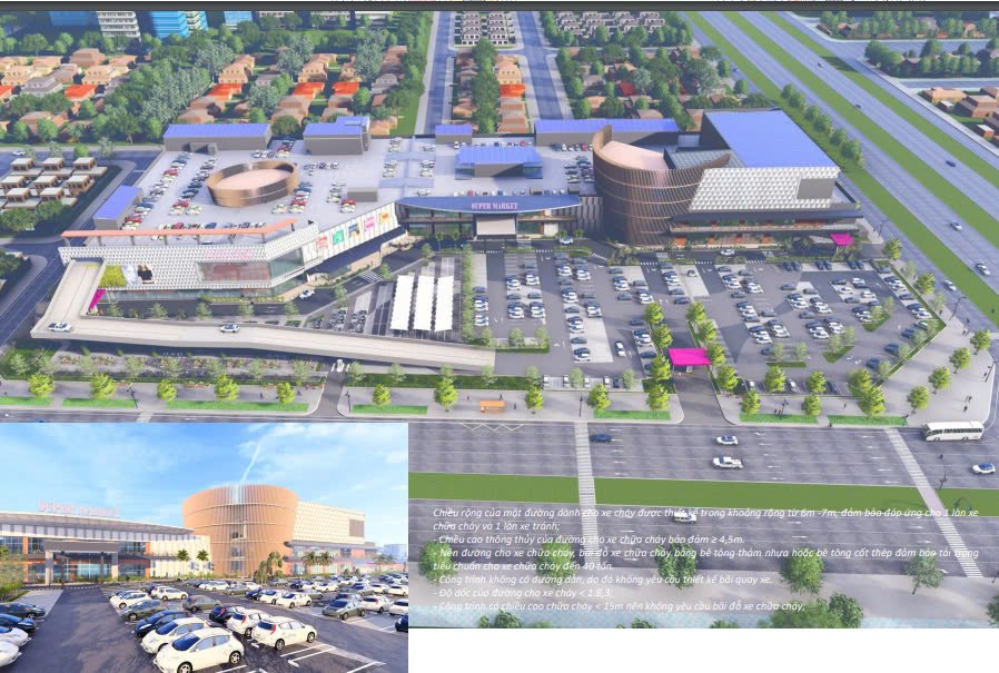 The architecture of the Hai Duong Trade Center project, invested by Tuan Kiet HD Trading and Service Joint Stock Company, has just been announced. Photo: Hai Duong Electronic Information Portal