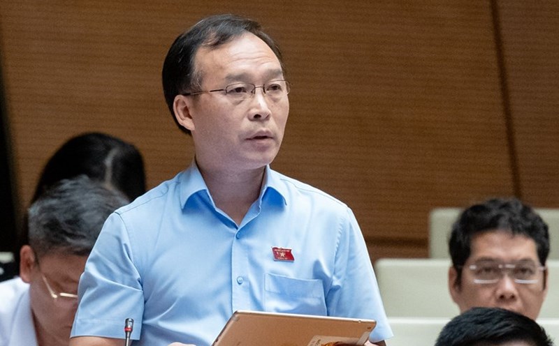 Delegate Tran Van Tuan - National Assembly Delegation of Bac Giang province. Photo: National Assembly