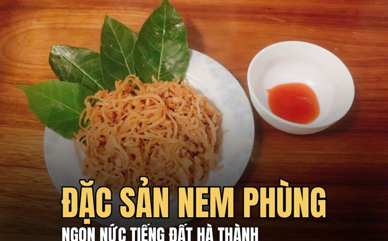 Nem Phung is a famous specialty of Hanoi. Photo: Hoai Lan