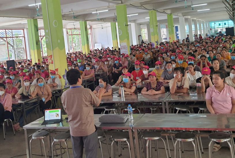 Thanh Hoa Trade Union at all levels strengthens propaganda, dialogue, and collective bargaining to bring many benefits to union members. Photo: Quach Du