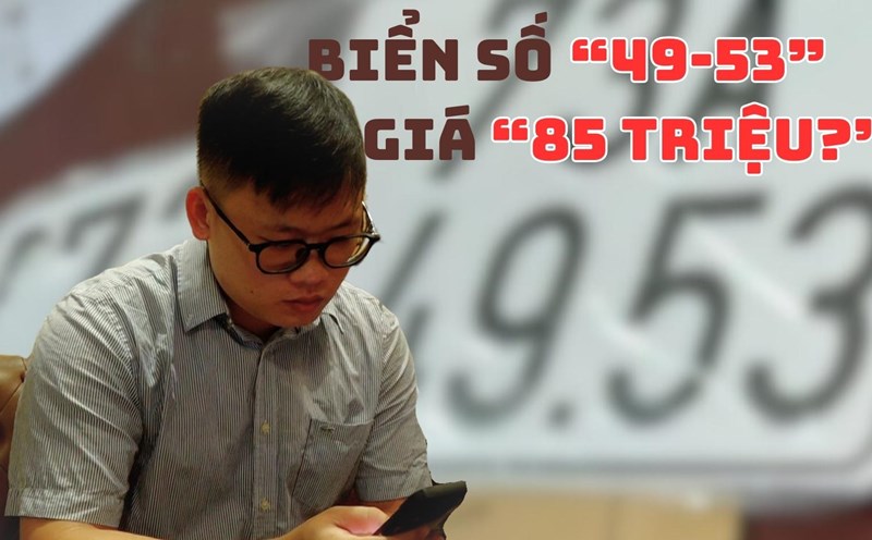 Another license plate "49-53" in Hanoi was bought at a huge price