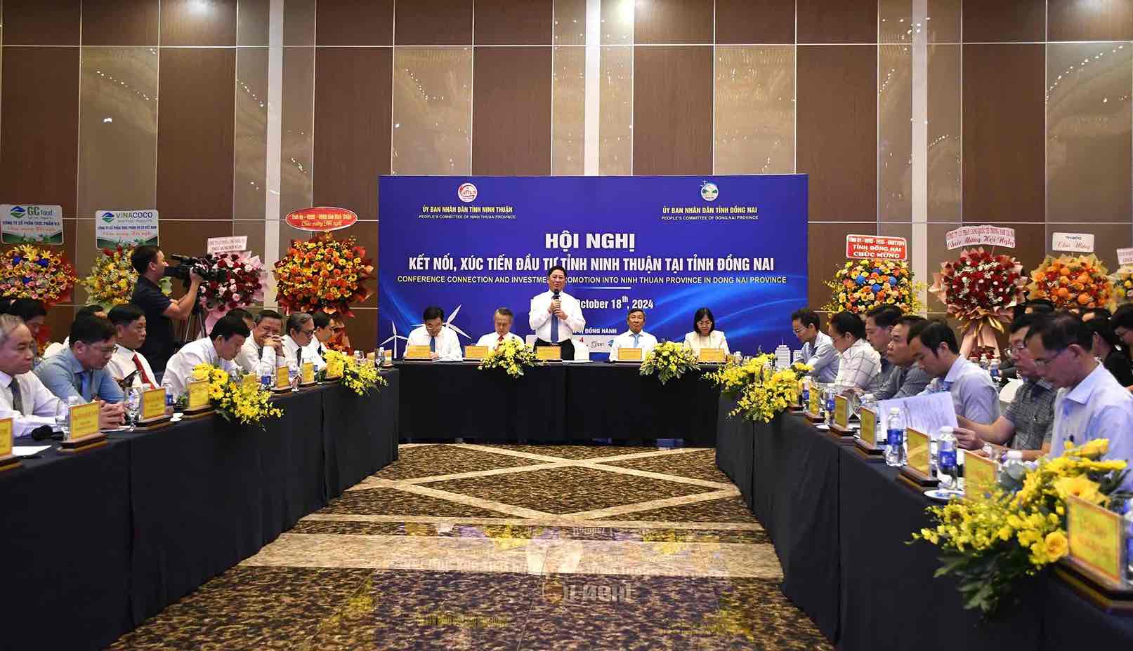 View of the Ninh Thuan Investment Promotion and Connection Conference in Dong Nai Province. Photo: HAC