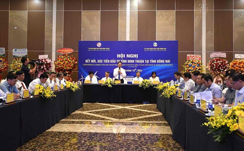 View of the Ninh Thuan Investment Promotion and Connection Conference in Dong Nai Province. Photo: HAC