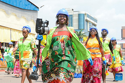Women from all walks of life took part in a march in Yaounde, Cameroon in March 2024. Photo: Xinhua