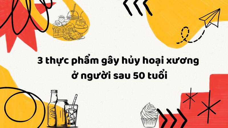 3 foods that destroy bones in people over 50 years old.