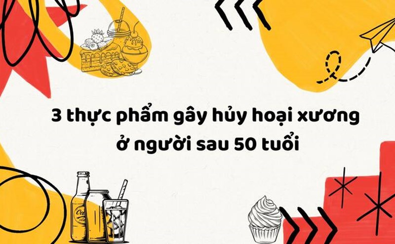 3 foods that destroy bones in people over 50 years old.