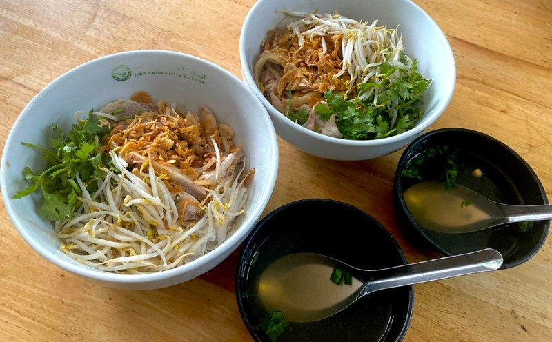 The popular mixed chicken pho dish of That Tam chicken pho restaurant. Photo: Minh Thuong