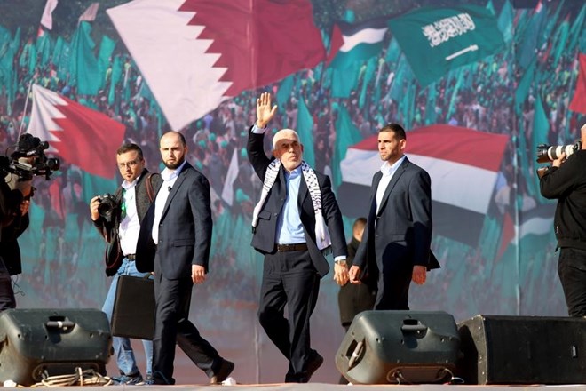 Hamas leader Yahya Sinwar (center) was just killed in a gunfight with the Israeli army in Gaza. Photo: Xinhua