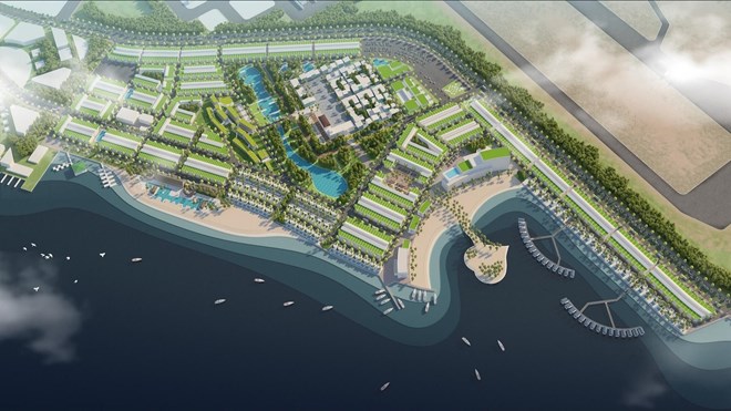 Khanh Hoa Tax Department has canceled the land rent exemption decisions for the Cam Ranh City Gate project. Photo: Huu Long
