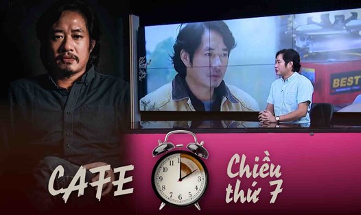 Phó hiệu trưởng Đại học Sân khấu Điện ảnh Hà Nội - TS. Bùi Như Lai tham gia Cà phê chiều thứ 7. Ảnh: Hoàng Huê