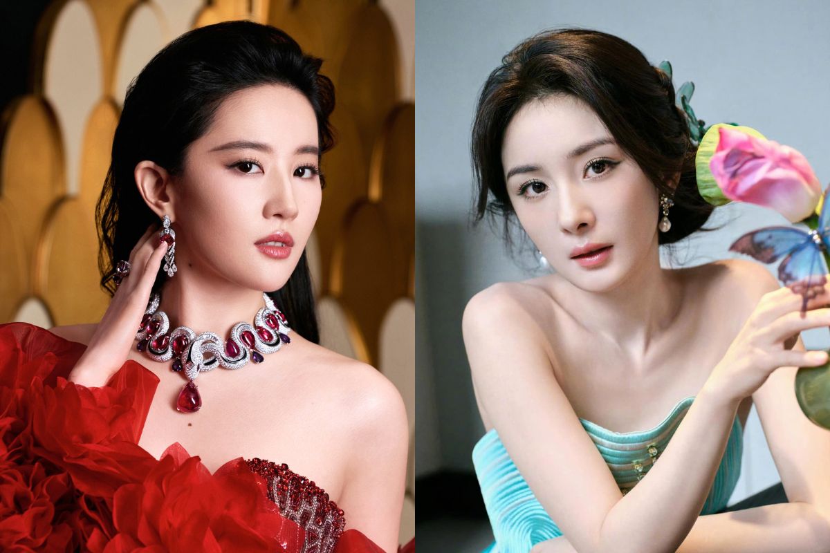 Liu Yifei and Duong Mich. Photo: Weibo