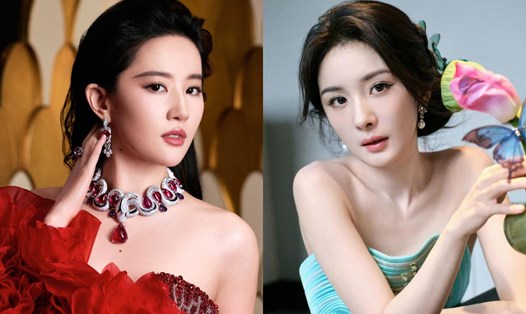 Lưu Diệc Phi và Dương Mịch. Ảnh: Weibo