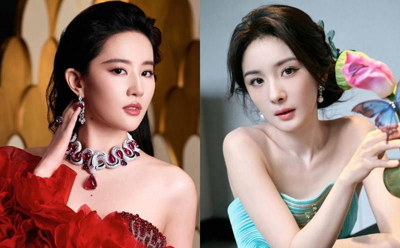 Liu Yifei and Duong Mich. Photo: Weibo