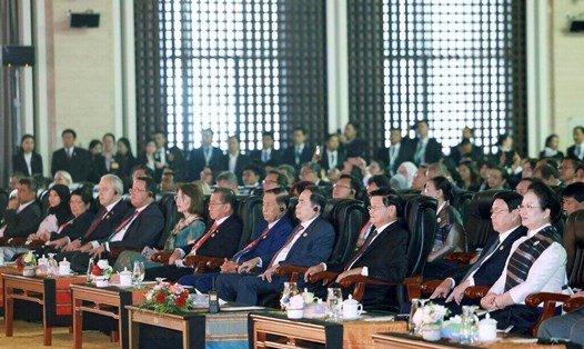 Chủ tịch Quốc hội Trần Thanh Mẫn và các đại biểu tham dự phiên khai mạc Đại hội đồng Liên Nghị viện các Quốc gia Đông Nam Á lần thứ 45 (AIPA 45). Ảnh: TTXVN