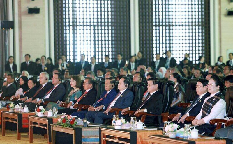 National Assembly Chairman Tran Thanh Man and delegates attend the opening session of the 45th General Assembly of the ASEAN Inter-Parliamentary Assembly (AIPA 45). Photo: VNA