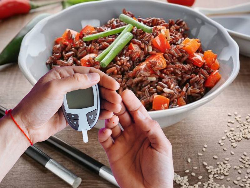 Brown rice is a good choice for people with high blood sugar. Graphics: Ha May