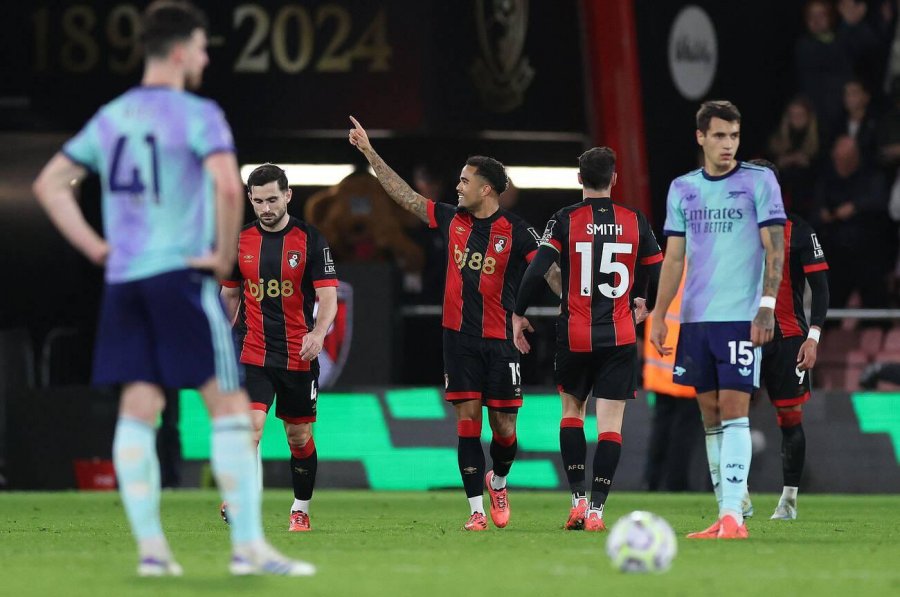 Bournemouth thang tran dau tien truoc Arsenal ke tu thang 1.2018. Anh: EPL