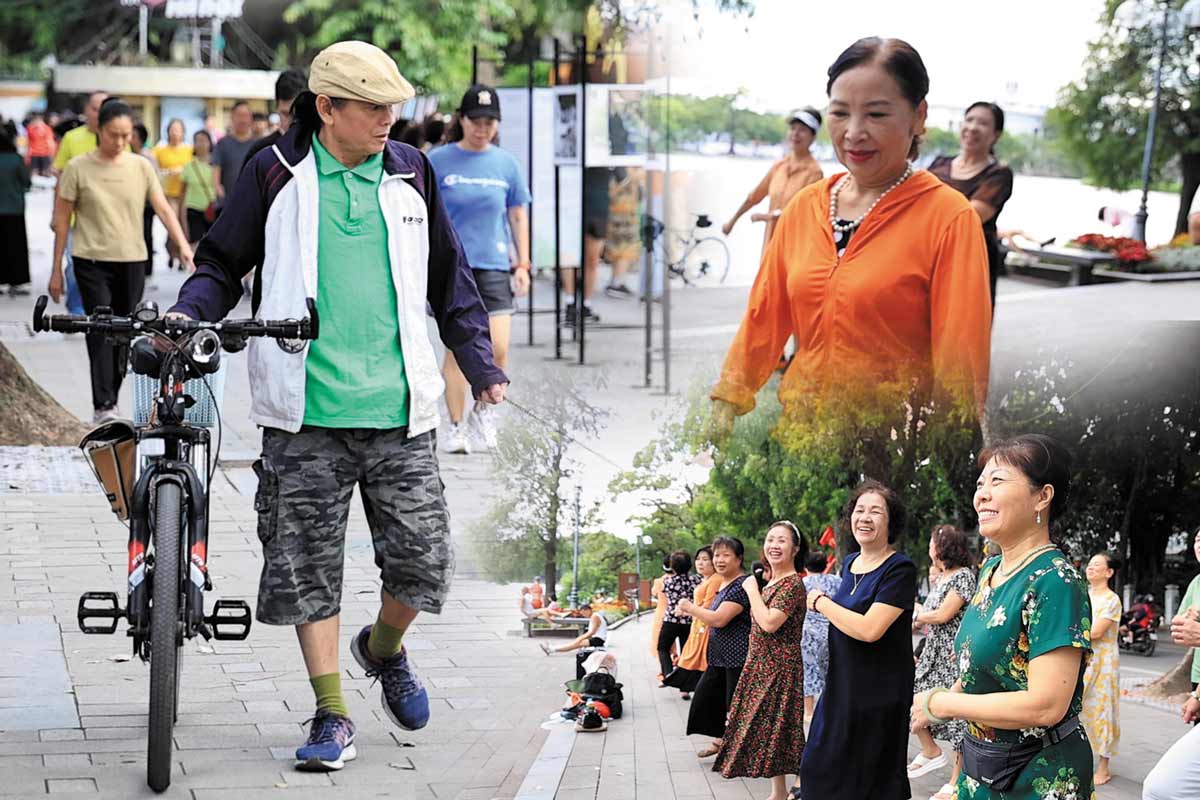 Người dân Hà Nội khoác áo dài, hào hứng đón không khí lạnh