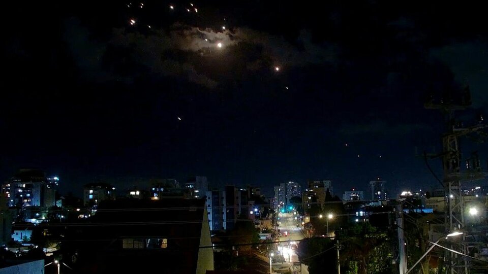 Iran's missile attack on Israel. Photo: AFP