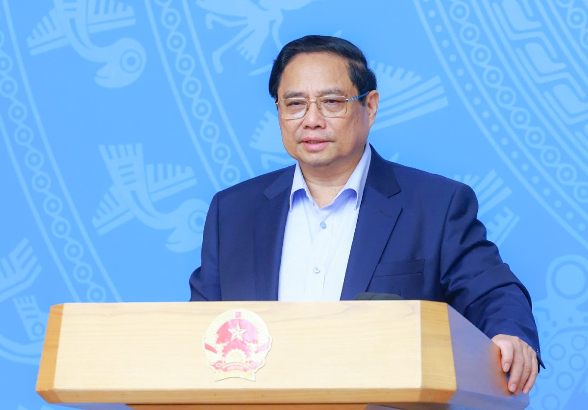 Prime Minister Pham Minh Chinh requested faster action to respond to climate change. Photo: VGP