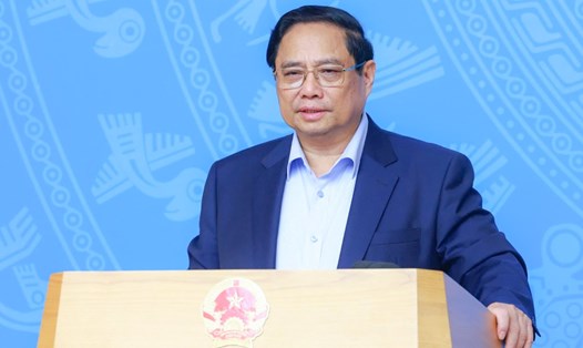 Thủ tướng Chính phủ Phạm Minh Chính yêu cầu ứng phó biến đổi khí hậu cần hành động nhanh hơn. Ảnh: VGP
