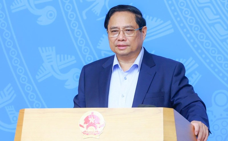 Prime Minister Pham Minh Chinh requested faster action to respond to climate change. Photo: VGP