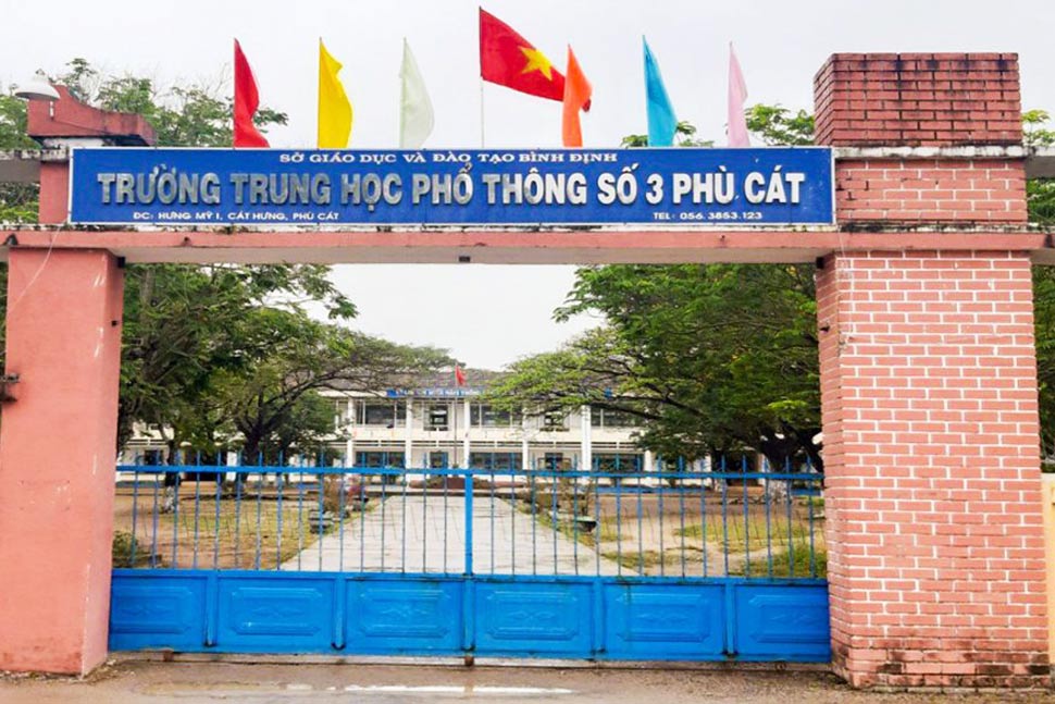 Truong THPT so 3 Phu Cat (huyen Phu Cat). Anh: Cong thong tin Truong THPT so 3 Phu Cat