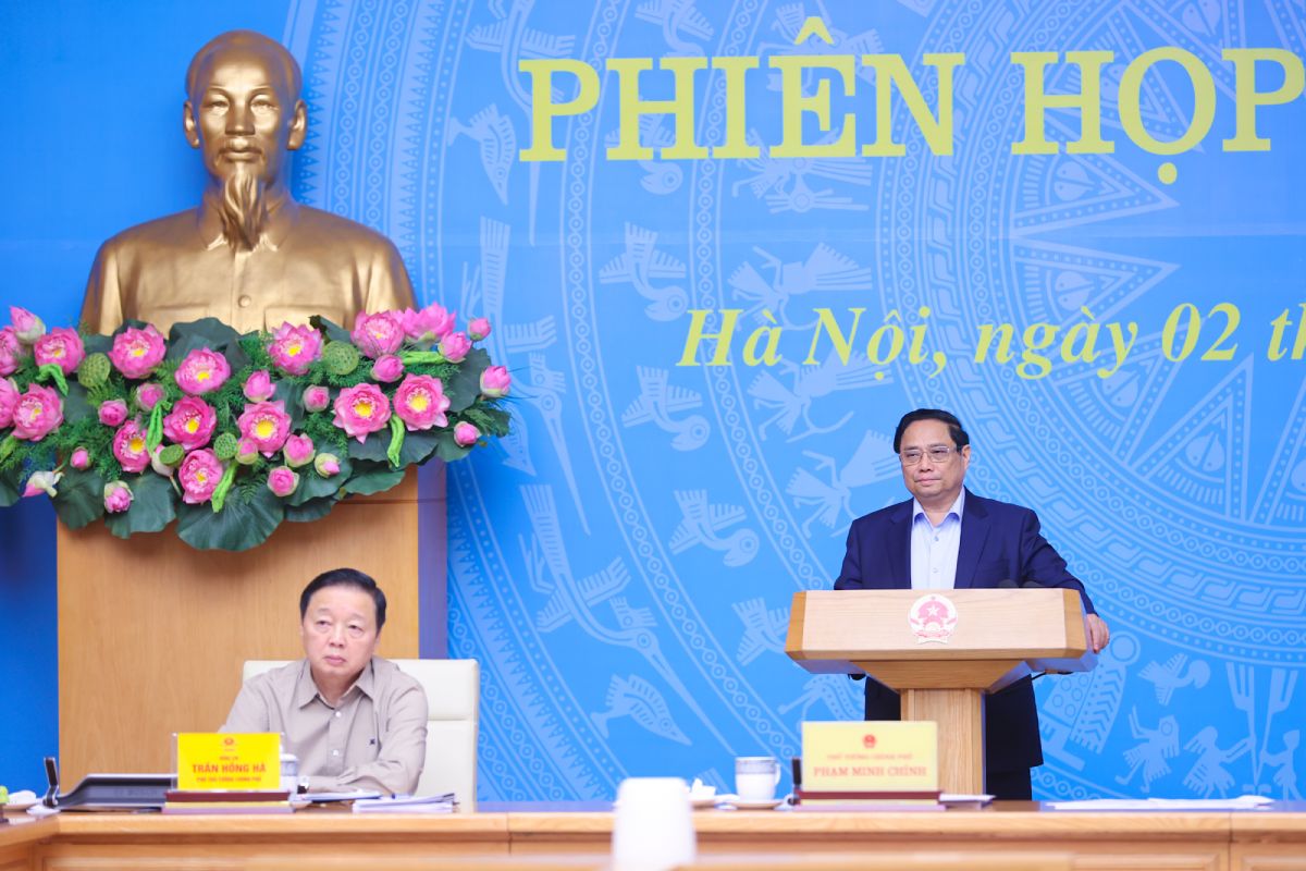 The 5th meeting of the National Steering Committee to implement Vietnam's commitments at COP26. Photo: VGP