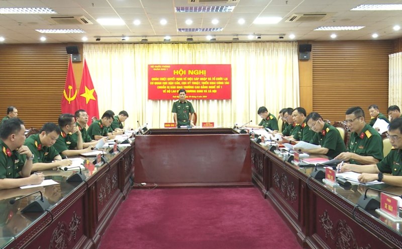 Major General Le Xuan Thuan, Deputy Commander, Chief of Military Region 1, Head of the Steering Committee chaired the conference. Photo: VGP